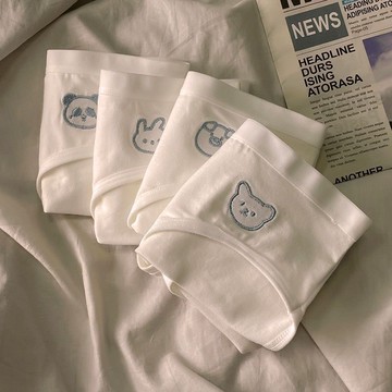 ✨台灣出貨✨內褲女純棉抗菌學生純白色打底安全透氣無痕日系少女韓版三角褲頭