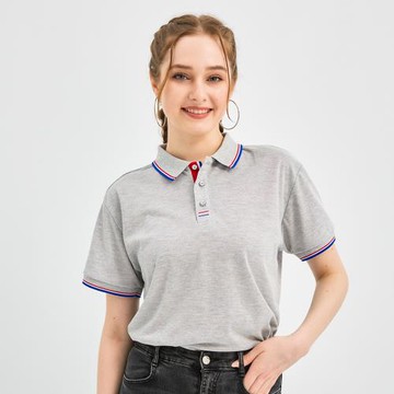 【KISSDIAMOND】涼爽透氣調溫POLO衫9908(情侶裝/短袖/上衣/吸濕/排汗/M-4XL/灰色)