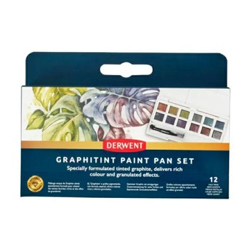 【DERWENT 德爾文】 石墨色塊12色旅行盒 DW2306242【APP滿額下單10%點數(單一帳號最高5000點)】1/31止