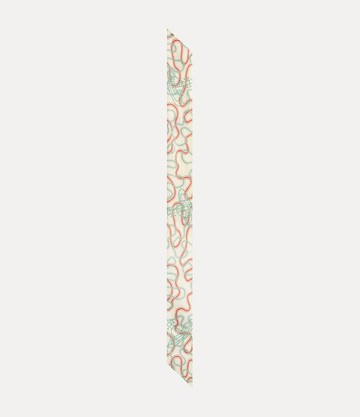 Vivienne Westwood Flower And Orb Twilly Flower & Orbs Ivory  Unisex