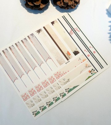 sensiary 韓系風格標籤貼紙 6入款