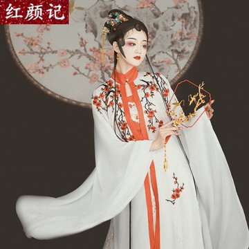 喚春影樓攝影寫真主題女古裝唐裝漢服襦裙仙女唯美舞蹈演出服裝