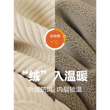 右歐男童褲子加絨秋冬款寶寶燈芯絨加厚男孩運動褲兒童冬季童裝