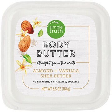 Simple Truth Body Butter Almond and Vanilla 6.5 oz