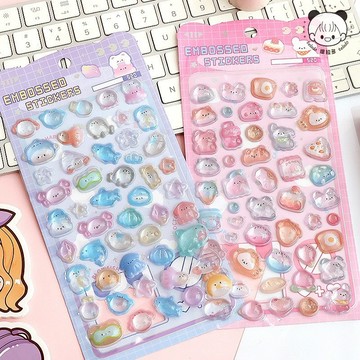 💗台灣現貨💗 提拉多3D浮雕立體貼紙  素材貼紙 水杯裝飾 DIY手機殼 趣味裝飾 獎勵禮物 A02