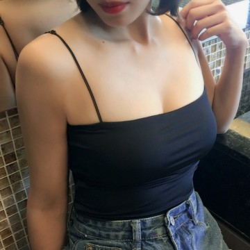 BRA TOP-簡約聯想-Mini Queen 平口雙細帶造型零著感小可愛(3色)