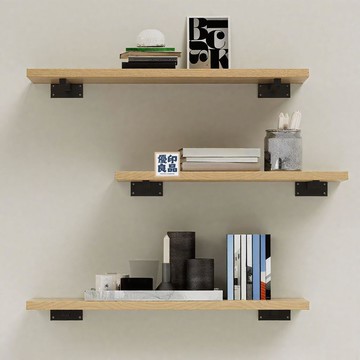 臺灣公司 免運 壁掛架 壹字架隔板 置物隔板架 墻上置物架墻壁擱板壹字書架掛墻隔板木板墻面架子壹字板支架壁掛工廠現貨直銷 免運 可開發票 售後保障 5m103