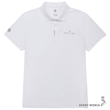 Descente 迪桑特 短袖上衣 男裝 Polo衫 白【運動世界】DS25SSU420201