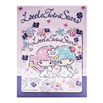 HUNDRED PICTURES 百耘圖 LittleTwinStars 雙星仙子 花朵系列 拼圖磁鐵 方 HP0116014 三色堇 35g  16片  1盒