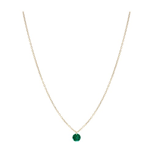 Necklace Dancing green 1 emerald