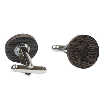 chapeaunoir 圓木袖扣