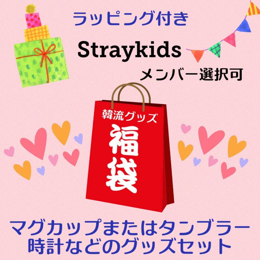 ラッピング付 STRAYKIDS ストレイキッズ スキズ メンバー選べる 福袋 韓流 グッズセット クリスマス 母の日 こどもの日 バースデー プレゼント ak044-3