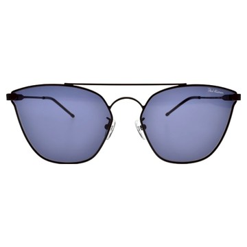 Paul Hueman 三色 韓系雙槓貓眼方框太陽眼鏡 PHS1105A_C5M  黑色  143mm