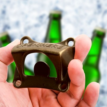 四方型壁掛開瓶器啤酒開瓶器復古啟瓶器汽水開瓶器酒起子居家起子