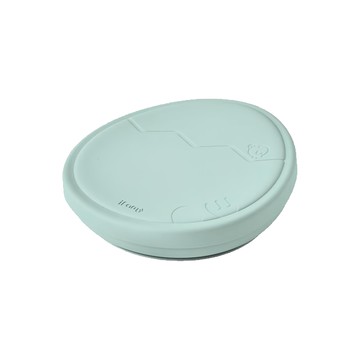 iFam 3合1寶寶不鏽鋼蛋型餐盤  矽膠/304不鏽鋼  適用年齡: 24個月-7歲以下  20 x 22.2 x 4.9cm  1個  綠色