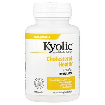 Kyolic, 陳蒜提取物™，膽甾醇健康，含卵磷脂，配方 104，100 粒膠囊