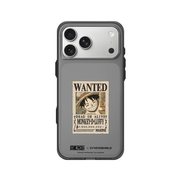 iPhone 17 Pro Max Clear (相機按鈕) 酷墨灰 - 航海王 One Piece - 懸賞金系列-魯夫