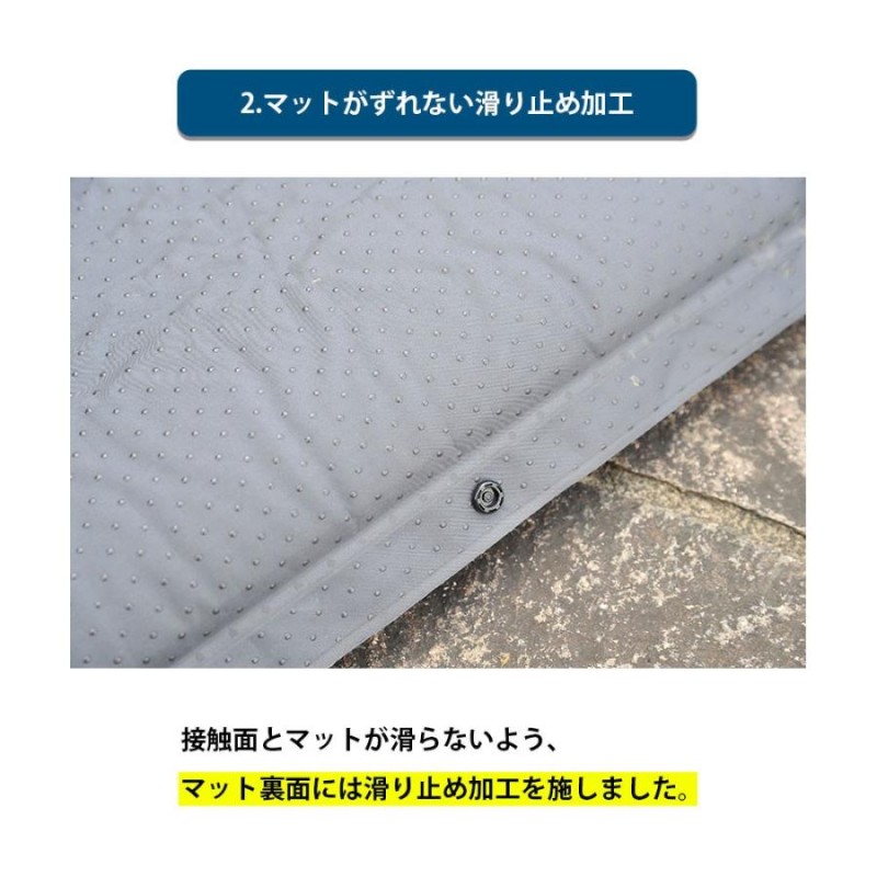 WAQ インフレータブル式マット 8cm 【一年保証】 車中泊マット 厚手 