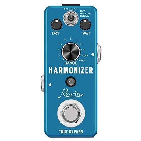 Rowin Harmonizer Digital Guitar Effect Pedal Polyphonic Pitch Shifter Harmonic for Electric Guitar Bass True Bypass LEF-3807