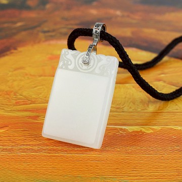 品牌經典 | 平安玉佩 | 京白玉