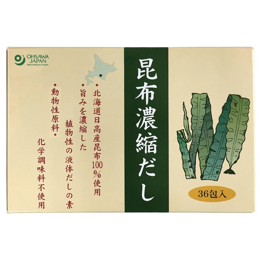 オーサワ オーサワの昆布濃縮だし 180g(5g×36包) 4個 送料込