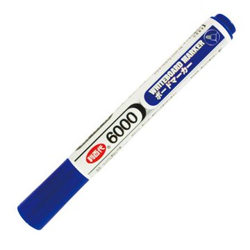 利百代LIBERTY塑膠管白板筆6000/藍/圓尖2mm