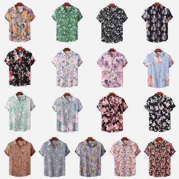 男士短袖花襯衣海邊度假風夏威夷襯衫 Men's Hawaii Short Sleeve