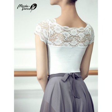 小茉莉蕾絲繡花體操服成人女連體舞蹈服芭蕾舞練功服形體服基訓服