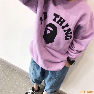 百搭休閑男童衛衣秋季新款炸街痞帥潮牌上衣兒童女長袖套頭打底衫【Hi！Kids】