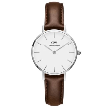 DW Daniel Wellington  布里斯托暖棕皮帶石英腕錶-DW00100239