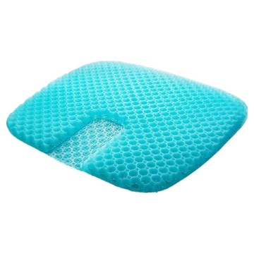 HONDONI 夏日式4D水感凝膠涼感美臀舒壓坐墊 附布套 Q4-BL  42 x 40 x 3cm  涼感藍