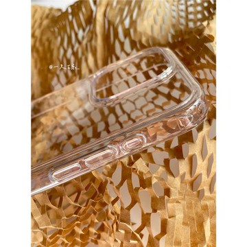 deer 高清水透亮手機殼適用iphone17promax加厚防摔保護套蘋果16promax簡約ins風17pro硬殼圓邊握感15p14