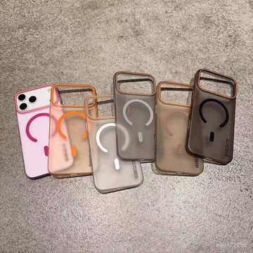 💕臺灣出貨💕適用iPhone17promax手機殻蘋果17AIR膚感磨砂硬殻磁吸高級感男女