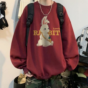 衛衣男2024春秋季新款潮牌圓領痞帥情侶印花長袖男生美式重磅外套