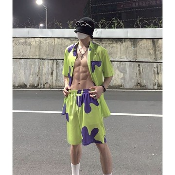 廢物專賣店 派大星短褲 海灘褲 男女短褲 海綿寶寶短褲 沙灘褲 睡褲 短褲 情侶短褲 卡通短褲 生日禮物 交換禮物