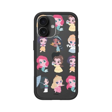 iPhone 16 Mod NX 黑 - 迪士尼-公主系列 Disney Princess - Q版-迪士尼公主