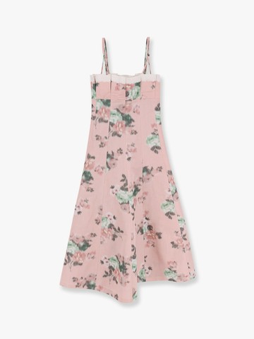 Linen blend long dress with multicolor floral print - PHILOSOPHY DI LORENZO SERAFINI - gender_Woman