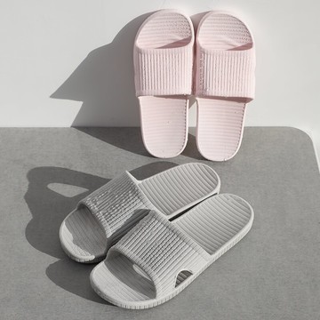 留白涼拖鞋女四夏季室內軟底居家待客防滑靜音浴室臥室客廳拖鞋男