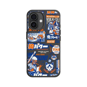 iPhone 16 SolidX 黑 - Paiheme Studio - Yokai Baseball Mix