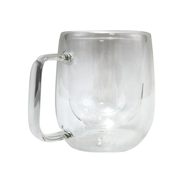 iBonjour玻璃雙層手把杯-300ml-4入
