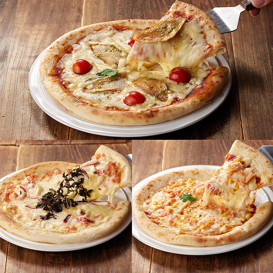 海鮮ピザ3種セット 山陰ピザ工房 PIZZA TORETATI のどぐろ 紅ずわいがに カニ 蟹 コーン トマト するめいか イカ 明太子