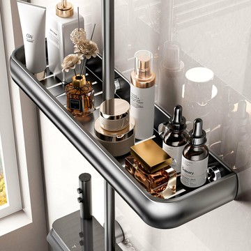 免運 浴室用品 免打孔淋浴桿花灑置物架托盤衛生間廁所肥皂盒浴室香皂盒收納盒工廠現貨直銷 售後保障 全館免運 5h1225