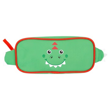 ZOOCCHiNi 恐龍造型筆袋 輕量耐用防汙  恐龍 DEVIN 綠色  1個