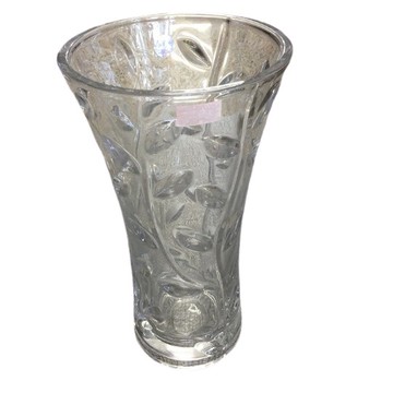 【大正餐具批發】日本 水晶玻璃 樹葉花瓶(大) 30cm