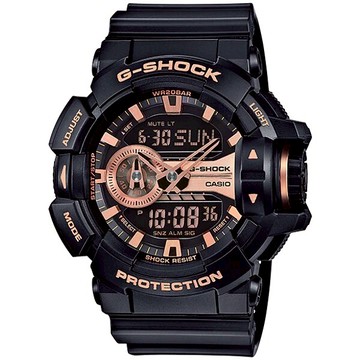 CASIO 卡西歐 GA-400GB-1A4 / G-SHOCK錶冠設計潮流雙顯錶 / 玫瑰金 51.9mm｜樂天全館特惠中★指定刷卡回饋10%