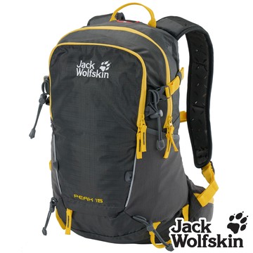 【Jack wolfskin 飛狼】Peak 15L 登山背包 健行背包『曜石黑』