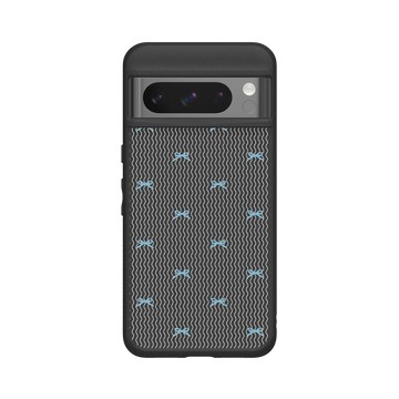 Pixel 8 Pro SolidSuit 黑 - Pattern Play - 藍韻蝴蝶結