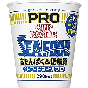 日清食品 カップヌードルPRO 高たんぱく低糖質1日分の食物繊維 シーフードヌードル 78g