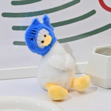 POYA SHINE2U絨毛鑰匙圈-歪頭鯊魚鴨