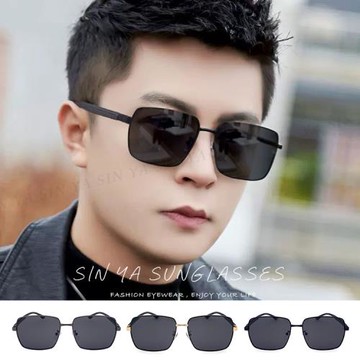 【SINYA】時尚方型大框偏光墨鏡 Polarized彈性TR90中性駕駛墨鏡 輕量18g/防眩光/抗UV400 N588